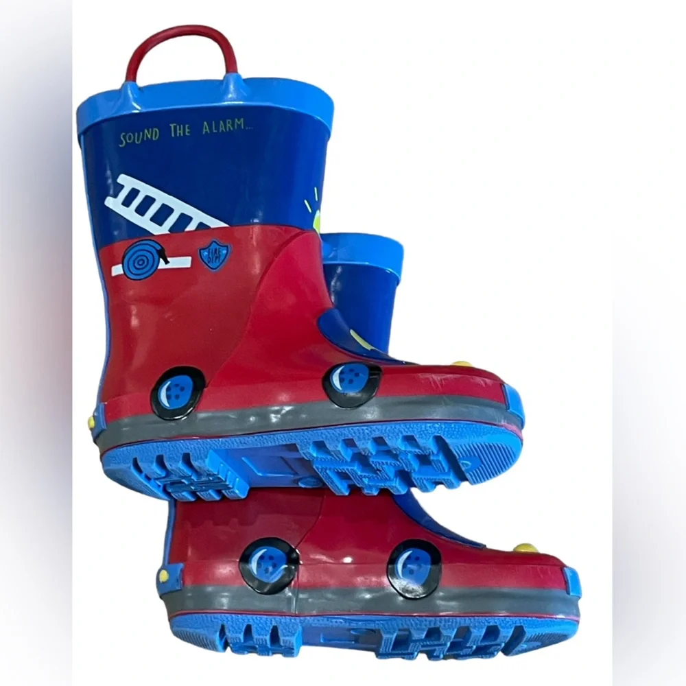 Komfort Kids Sound The Alarm Fire Engine Boots Little Kids Size 7